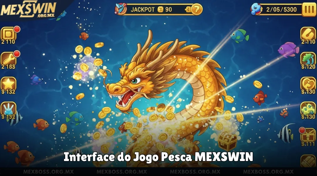 Interface do Jogo Pesca MEXSWIN