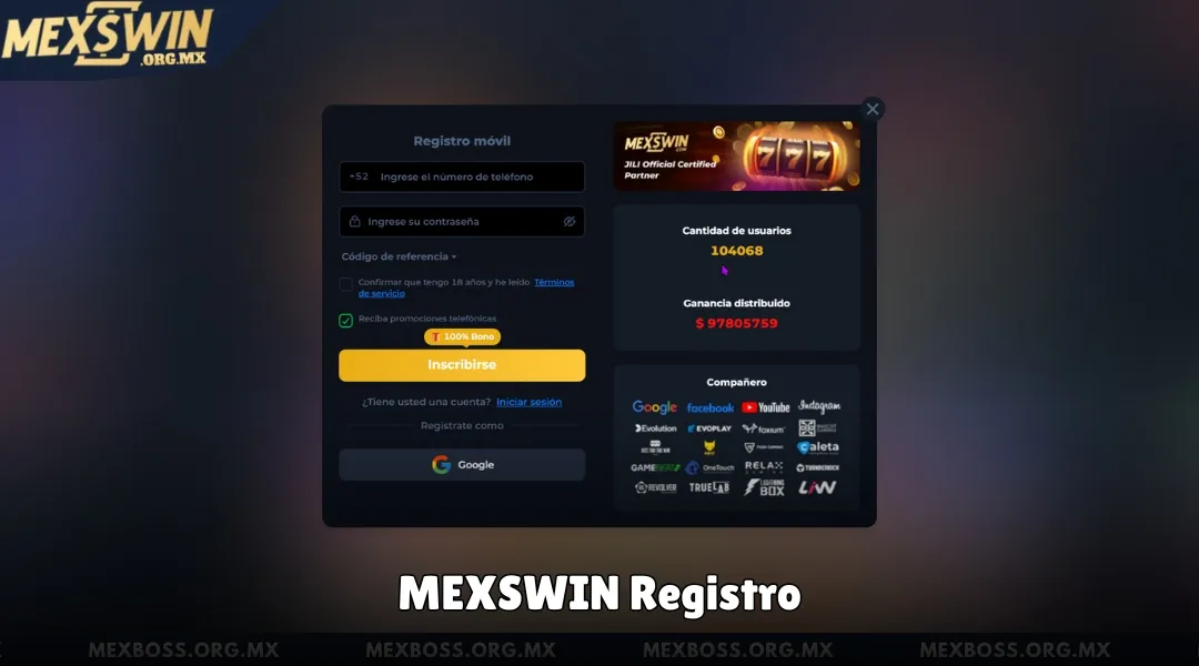 MEXSWIN Registro